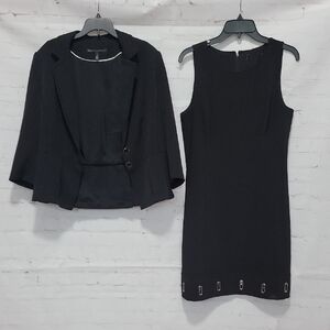 White House Black Market Black Dress with Blazer